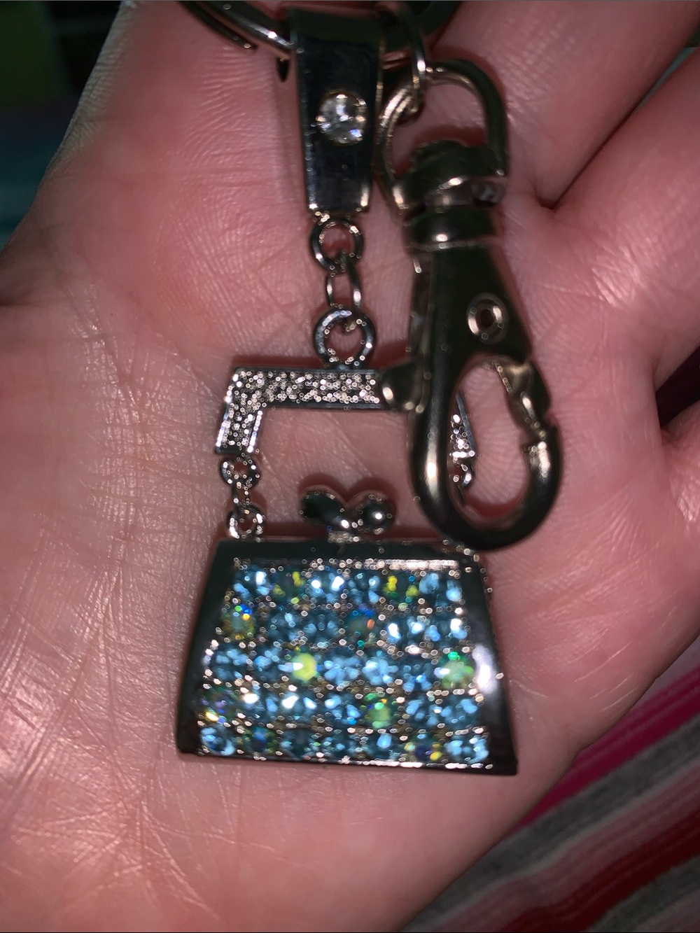 Crystal bag/purse charm Keychain